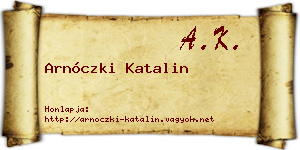 Arnóczki Katalin névjegykártya